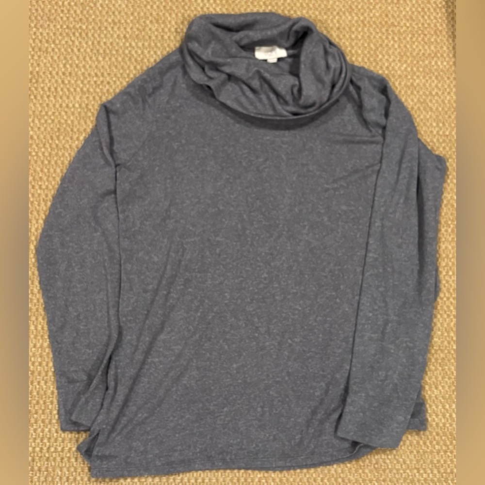 LOFT Gray Turtleneck Sweater